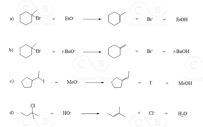 Mechanism of E2 elimination