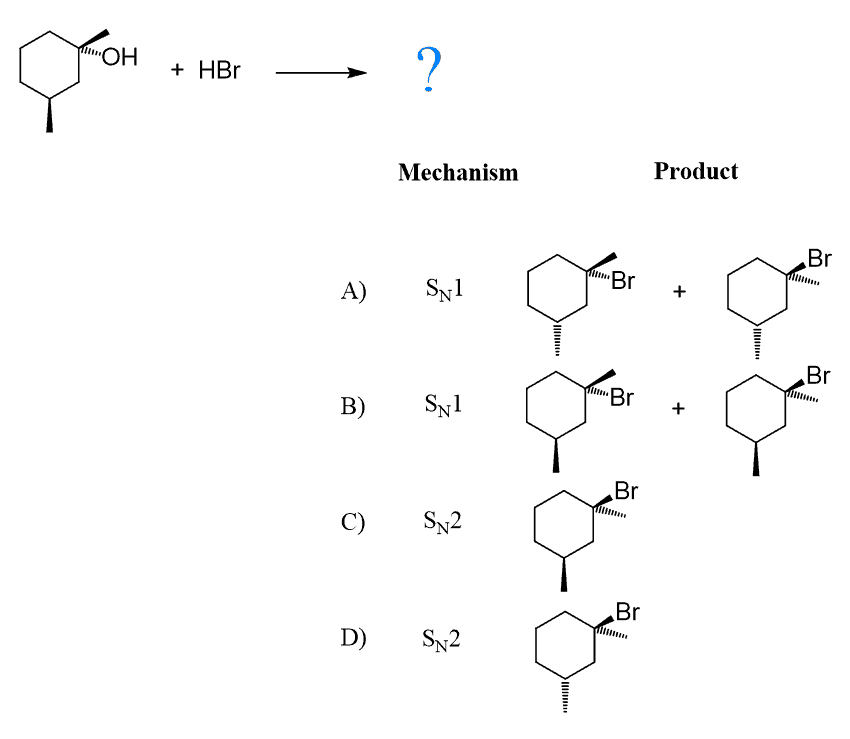 Nucleophilic Substitution and Elimination Practice Quiz Chemistry Steps