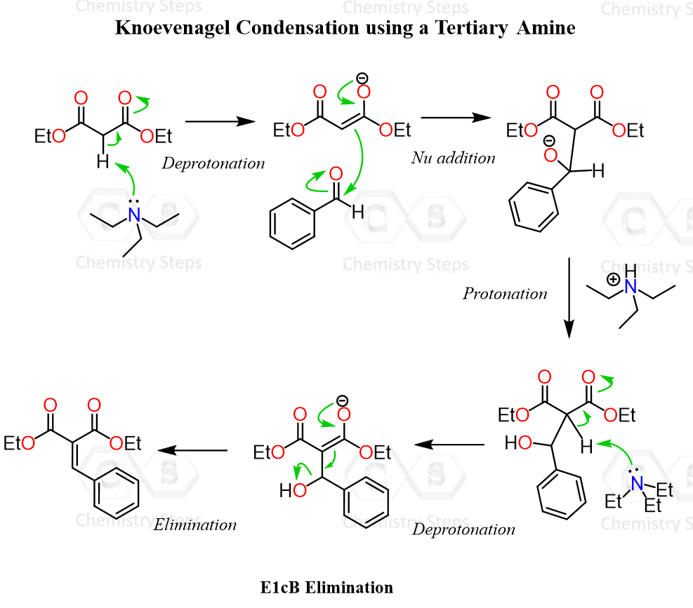 Knoevenagel Condensation - mechanism
